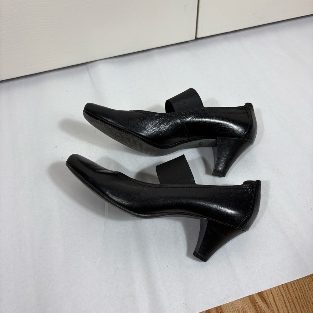 Paul Green Black Leather Mary Jane Pumps UK 6/US 8.5 - Picture 4 of 8